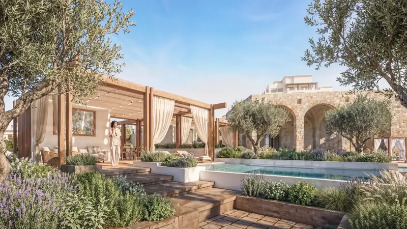 Nammos cabanas by the pool