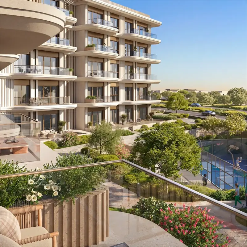 Terraced apartment building at Waterfront Residences