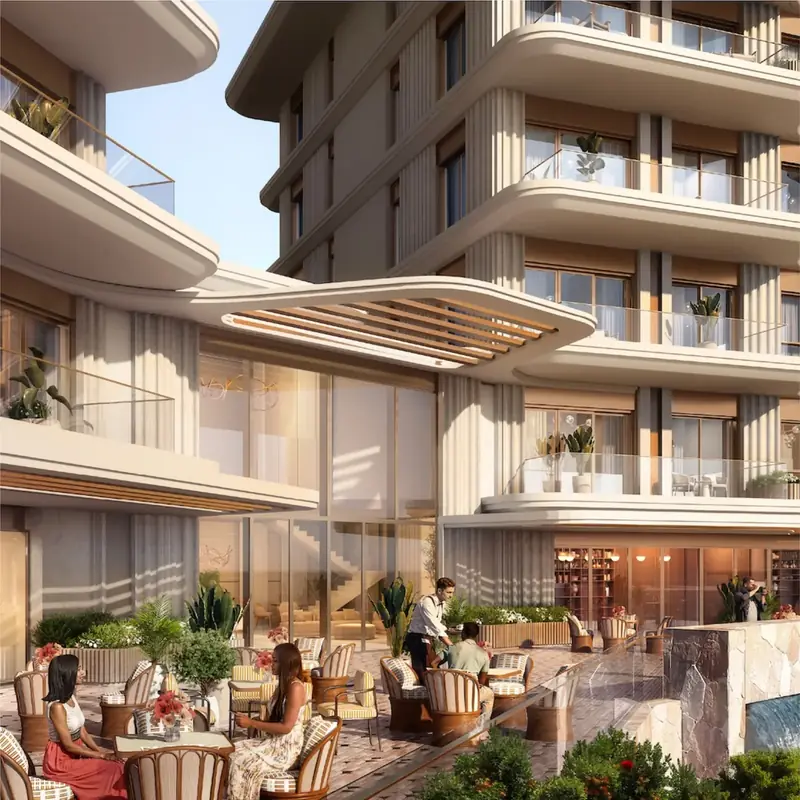Residents' terrace at Waterfront Residences